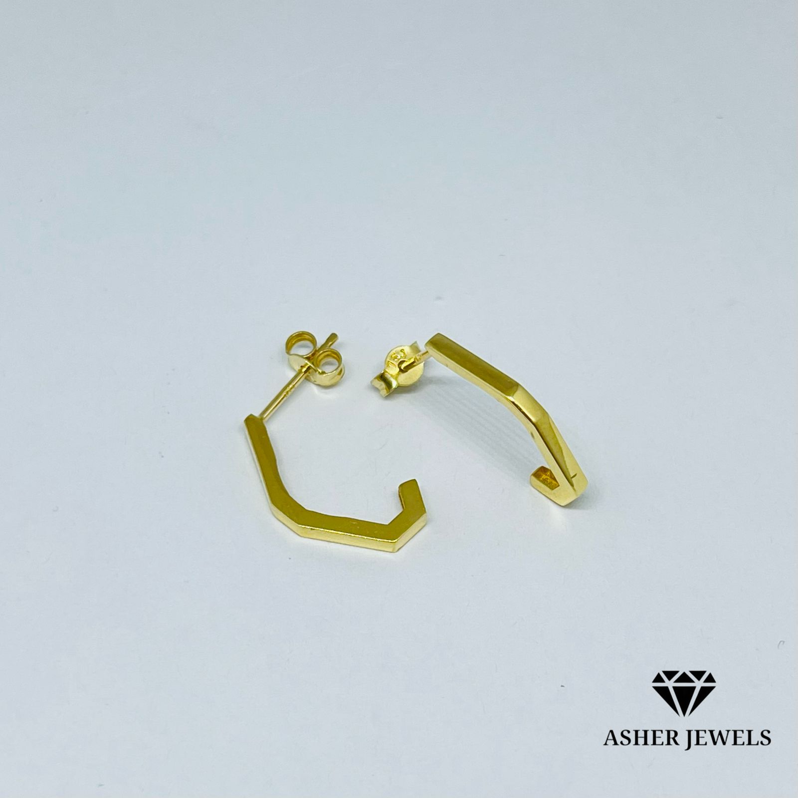 Crescent Stud Earrings